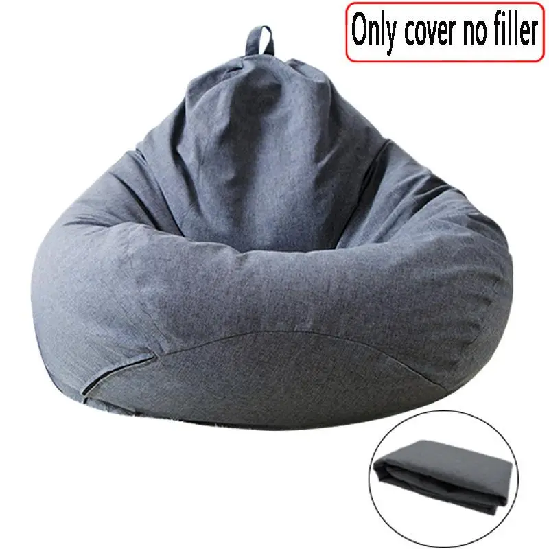 Solid Color Bean Bag Cover without Filler, 1 Count Dustproof Lazy Couch Cover for Room Decor, Home Decor Couch Cover for Living Room, Furniture Dust C