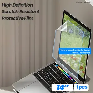 2 Pack 14" 16:9 HD Laptop Screen Protector 5H Hardness Anti Scratch Matte PET Film Shockproof Easy Install for MacBook Air Pro 13 14 15 16 Surface Pro 7 8 ThinkPad X1 Carbon Ergonomic