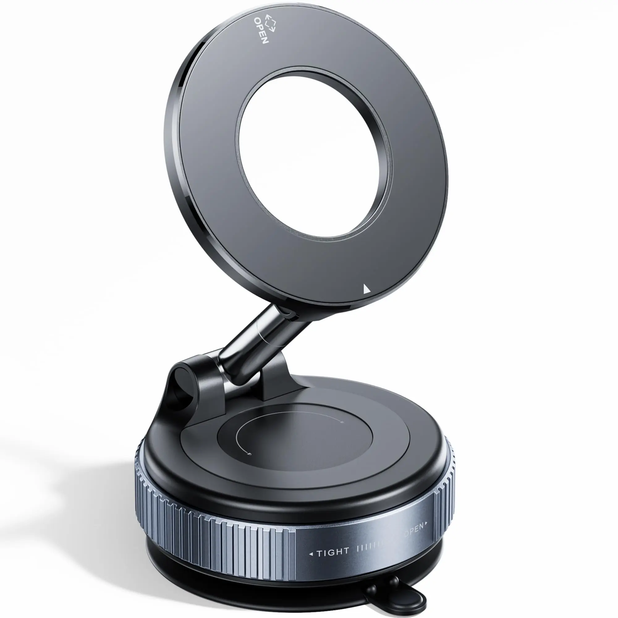 2026 Upgraded Vacuum Magnetic Car Phone Holder 360° Reinforced 96LBS Ultra Suction Cup Phone Mount for MagSafe Cell Phone Holders for Your Car/Gym/Mirror Mount for iPhone & Android