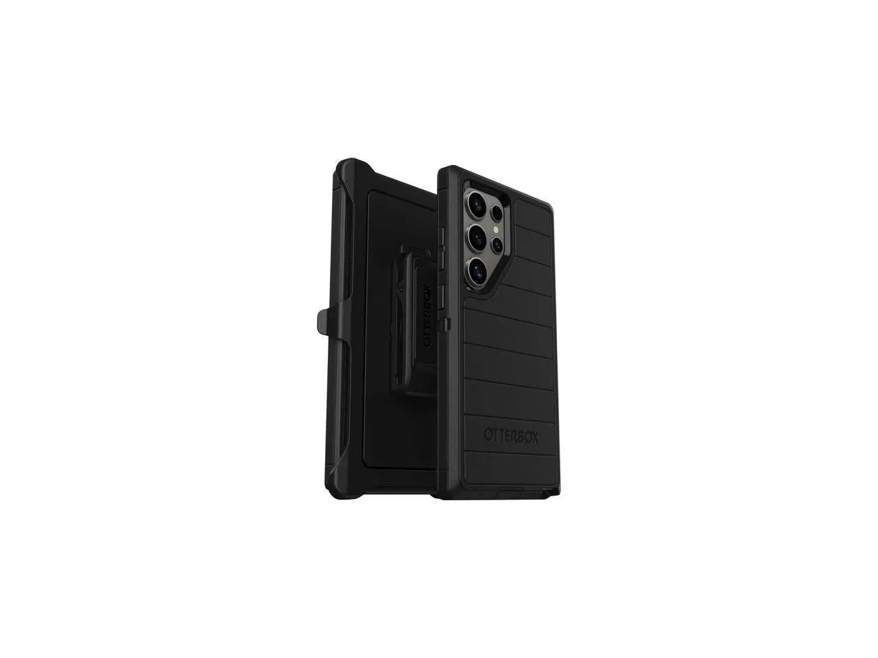 OtterBox Defender Series Pro Rugged Carrying Case (Holster) Samsung Galaxy S24 Ultra Smartphone - Black - 77-94638