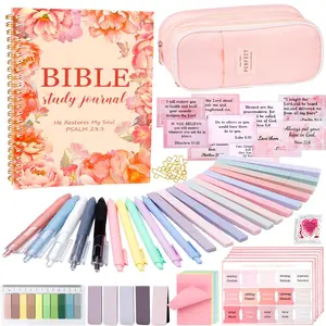 62Pcs Bible Journaling Kit for Women, Bible Study Kit Includes Highlighters, Labels,for Christian Gift Study Supplies