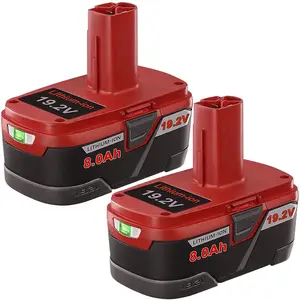 high quality  2pack 19.2 Volt XCP 8.0Ah Lithium Battery For Craftsman C3 Diehard PP2025 PP2030