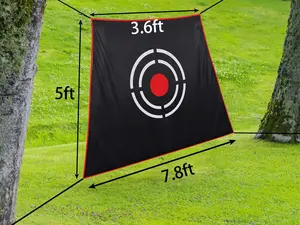 Gagalileo 7.8x5x3.6FT Golf Ball Training Target with S-Hooks - Easy Home Setup - Perfect for Beginners & Advanced Golfers unique gift outdoorfun
