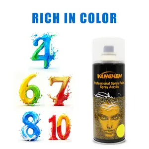 Vanghem Multifunctional Spray Paint 13.5OZ/400ml Rich Colors Quick-Dry for Graffiti Car Repair & DIY Projects Waterproof Sunscreen Protective Coating Vinyl Coating Plastic Protectant