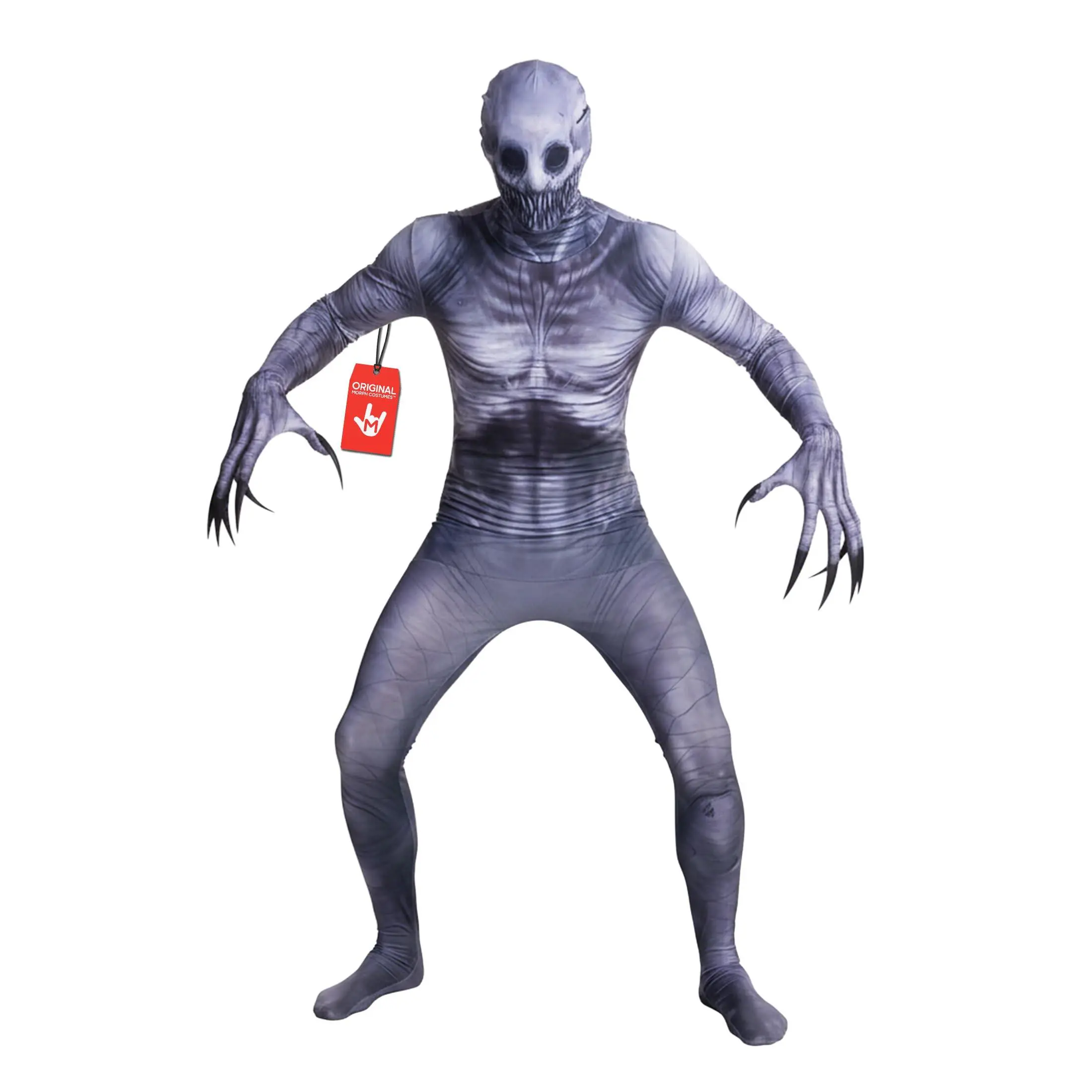 Morphsuits Rake Full Body Mens Bodysuit - Long Soft Stretch Polyester Outfits, Breathable Fabric with Zippers, Spooky Halloween Special Occasion Costume