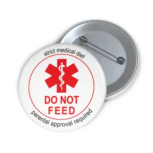 Do Not Feed Alert Pin Button Badge
