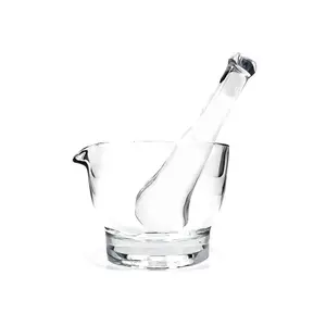 16oz Glass Mortar and Pestle Set by Capsuline