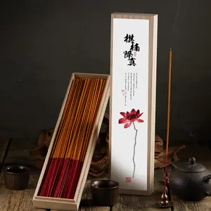 Buddhist Sandalwood & Agarwood Incense Sticks Bamboo Stick for Buddha Guanyin Worship Home Prayer Offering Rituals fragrance