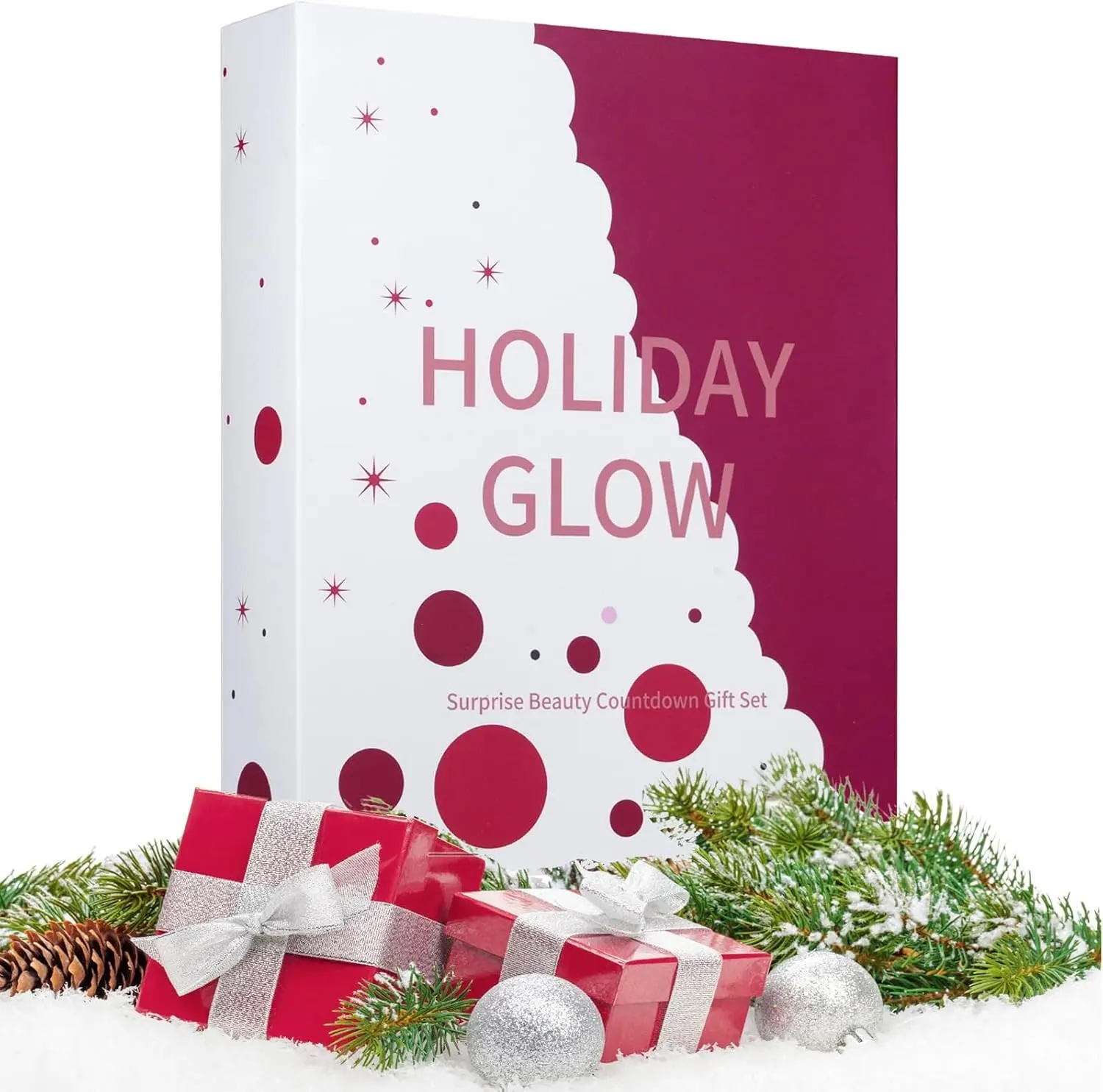 Makeup Advent Calendar 2026, 24-Day Holiday Glow Christmas Countdown Cosmetic Surprises Gift Set For Teen Girls Women