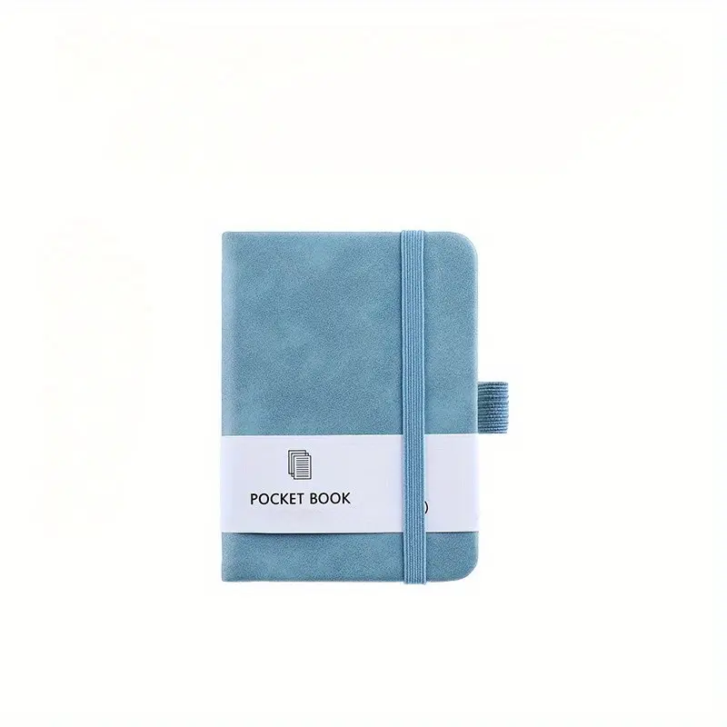 A7 Pocket Notebook, 1 Count Mini Notepad with Pen Holder, Portable Notebook for Note Taking, Meeting Notebook, Office Stationery & Supplies, Workbook Journal, Soft Cover Notebook, School Study Supplies