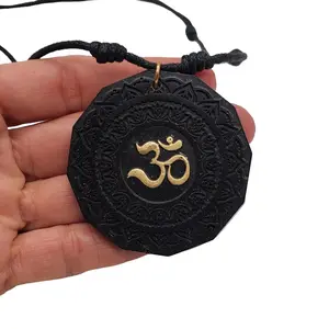 SolyOrgon EMF Radiation Shield Pendant with Sacred Geometry for Meditation, Healing and Protection