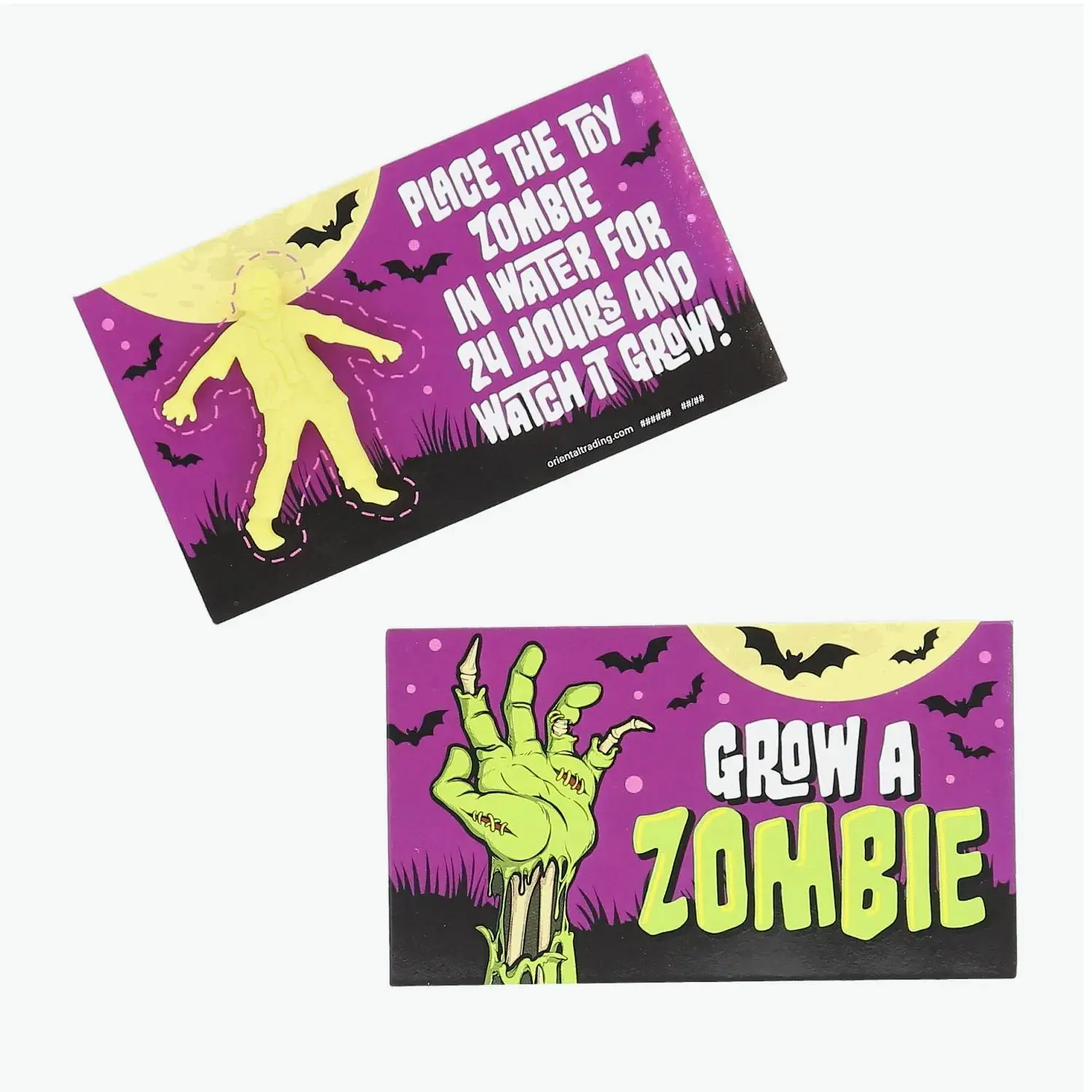 Halloween Grow a Zombie Green Foam Water Growing Toys, 1 1/2" Bulk 48 Pieces