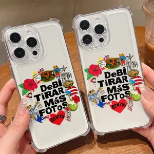 Hot Singer B-bad bunnyS Creative Phone Case Suitable for iPhone 17 16e 16 15 14 13 12 11 Mini Pro Max Air X XR XSMAX 8 7 Plus Anti Fall Shockproof Transparent Soft Back Cover