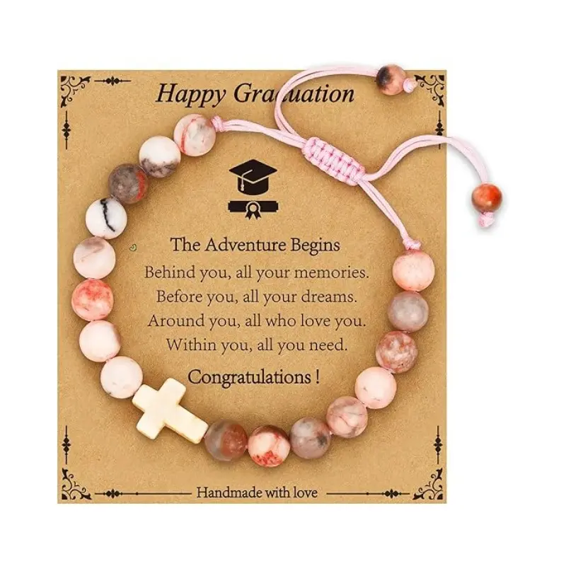 Pink Zebra Cross+happy graduation