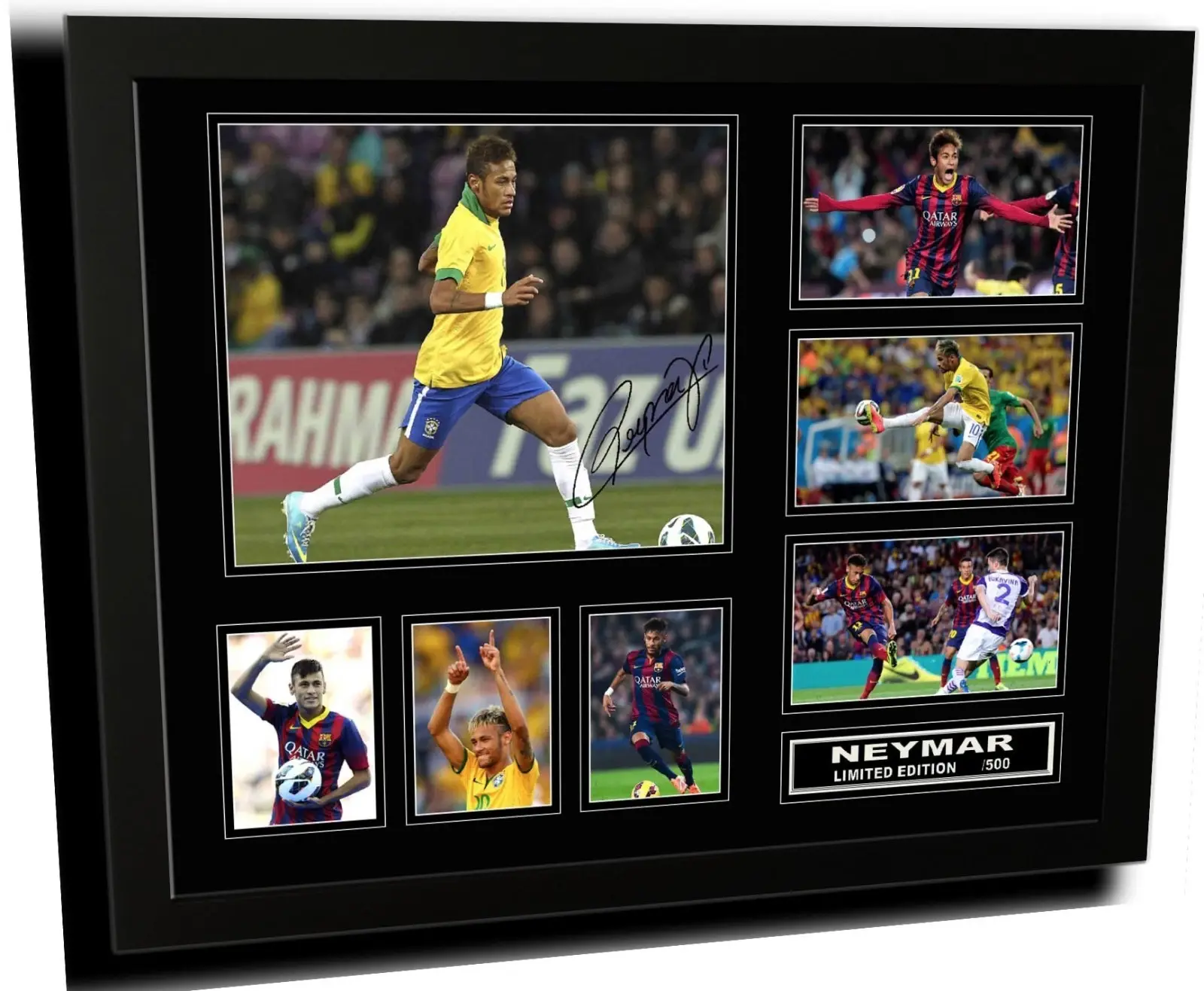 Neymar Jr Signed Photo Poster Limited Edition ( Unframed - Print Only )