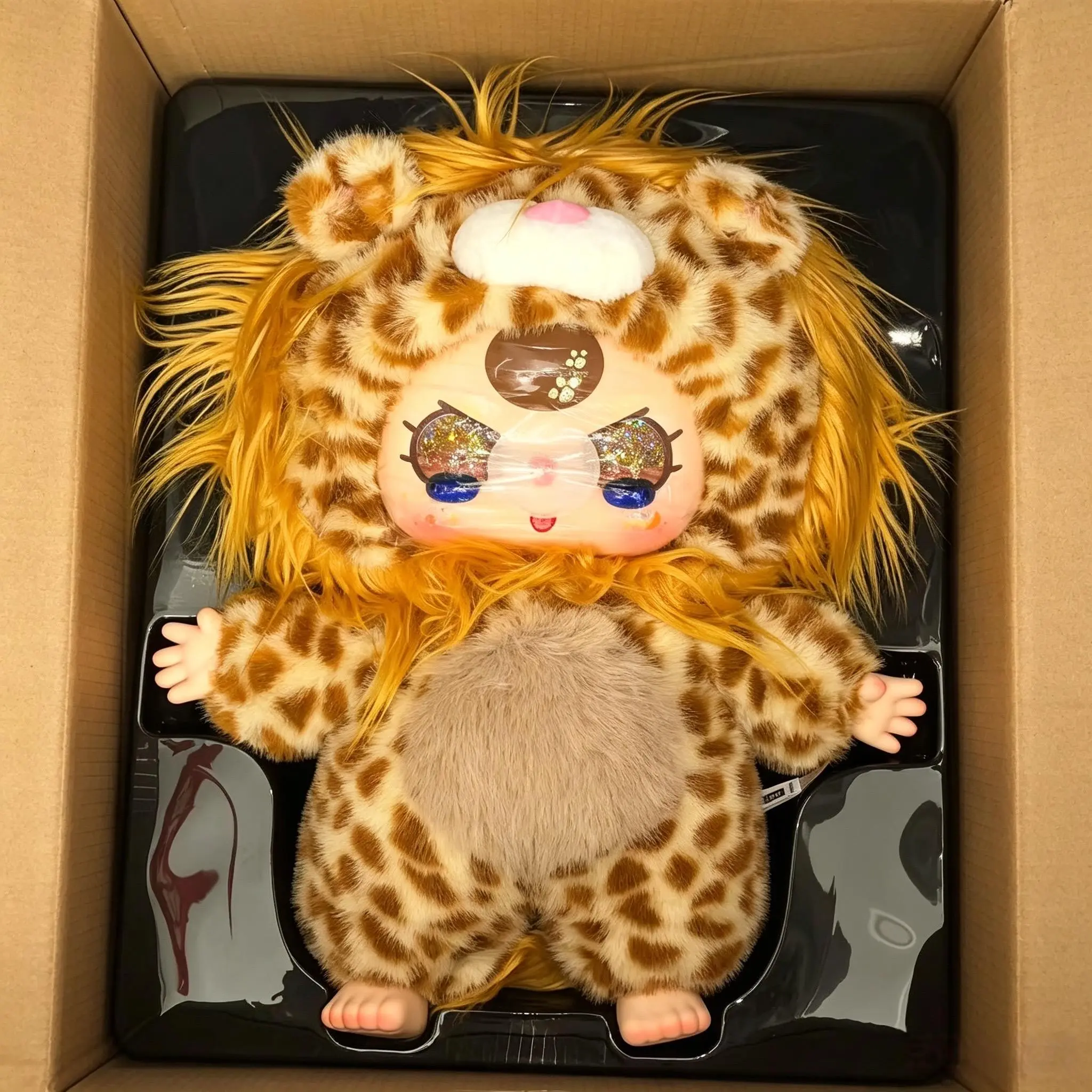 Baby three - BAOFUFU leopardo 800% Plush Dolls Blindbox