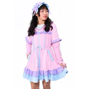 Daydream Hoodie Dress Set - Pink