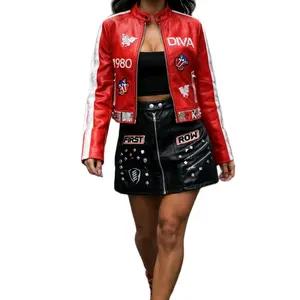 Custom Red Statement Jacket  One-of-One Handmade Piece