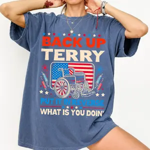 Comfort Colors Back It Up Terry Put In Reverse 4th Of July Independence day Shirt