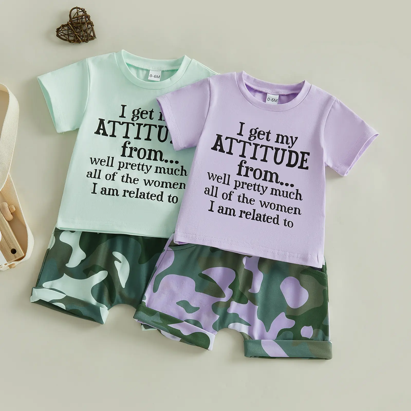 Canrulo Toddler Girls Clothes 1T 2T 3T 4T 5T Summer Outfits Baby Kids Short Sleeve T-Shirt Tops & Camouflage Shorts Sets