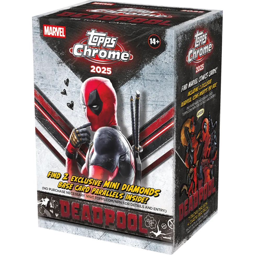 2025 Topps Chrome Deadpool Blaster Box 2025 Topps Chrome Deadpool Blaster Box