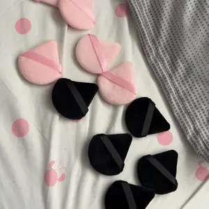 Summer Triangle Powder Puff, 10pcs/set Soft Makeup Foundation Sponge Puff, Makeup Tool for Blending & Facial Detailing, Makeup Accessories, Makeup Products, Powder Puff Makeup Set, Girly Room Accessories Makeup, Makeup Kit for School, Christmas Gift