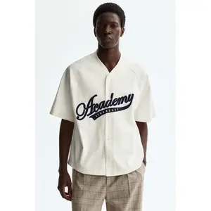 H&M Relaxed Fit Cotton baseball shirt