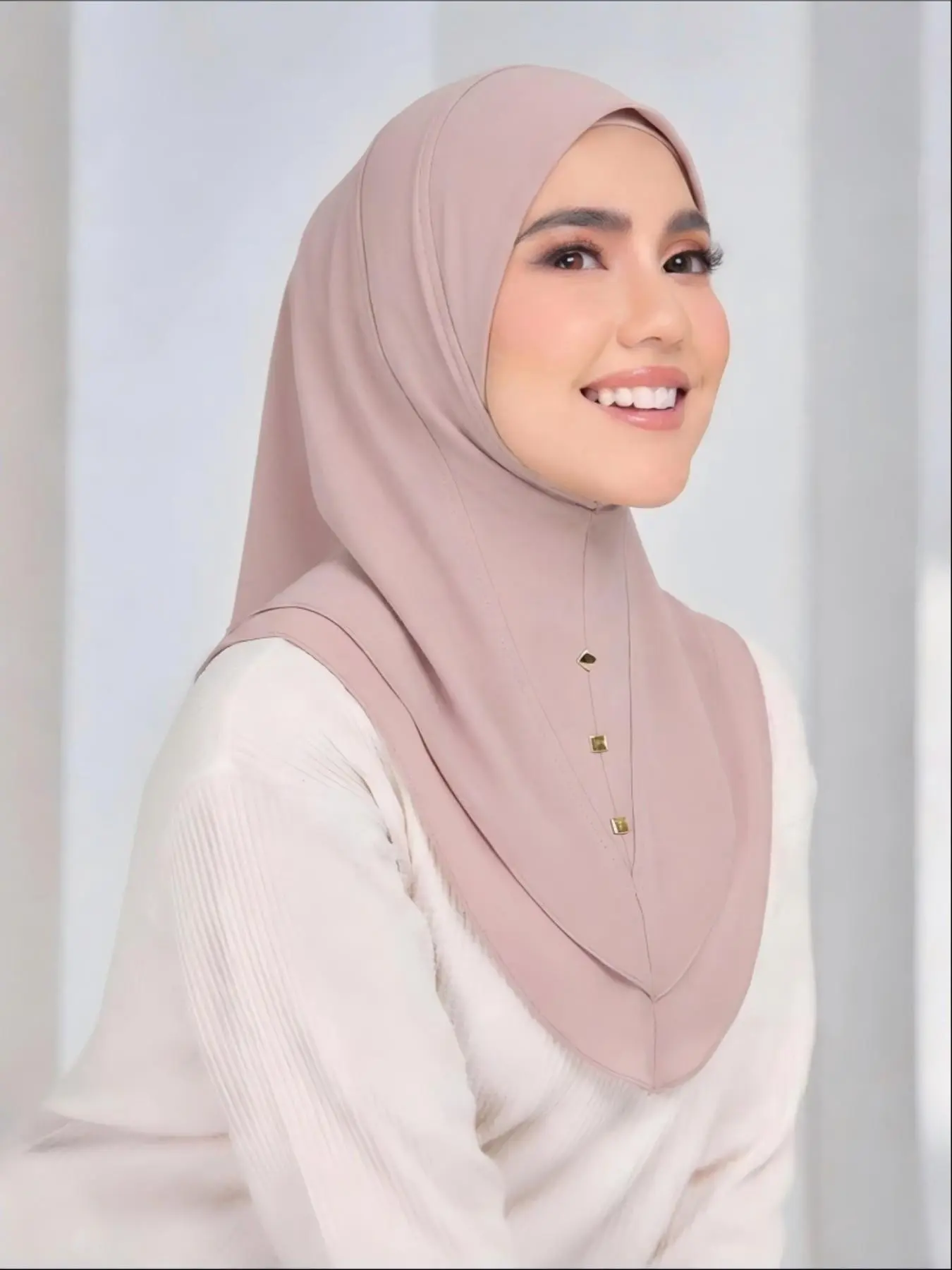 Women's Chiffon Instant Modest Hijab Scarf for Muslim, Modesty Hijab, Breathable & Soft Design, Suitable for All Occasions, Plain Pattern, Easy Care, Turban Hijab