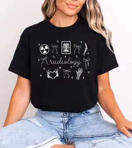 Coquette Radiology Short Sleeve T-Shirt / Sweatshirt / Hoodie • Radiology Department • RAD Tech  • Xray Tech Radiologist Fabric Cotton
