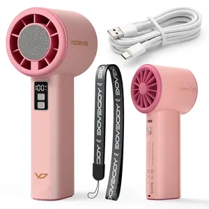 The Yodevoe 3-in-1 Mini Handheld Cooling Fan features 100 wind speeds and an icing function. This compact, foldable 3-in-1 neck/desktop/handheld fan has a pocket design, making it suitable for travel, summer, concerts, and even for casual use.