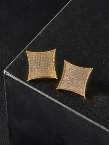 Iced Chics 23mm Large Star Stud Earrings, Unisex Hip Hop Style, Comfortable Daily Wear, Party Accessories, All Seasons
