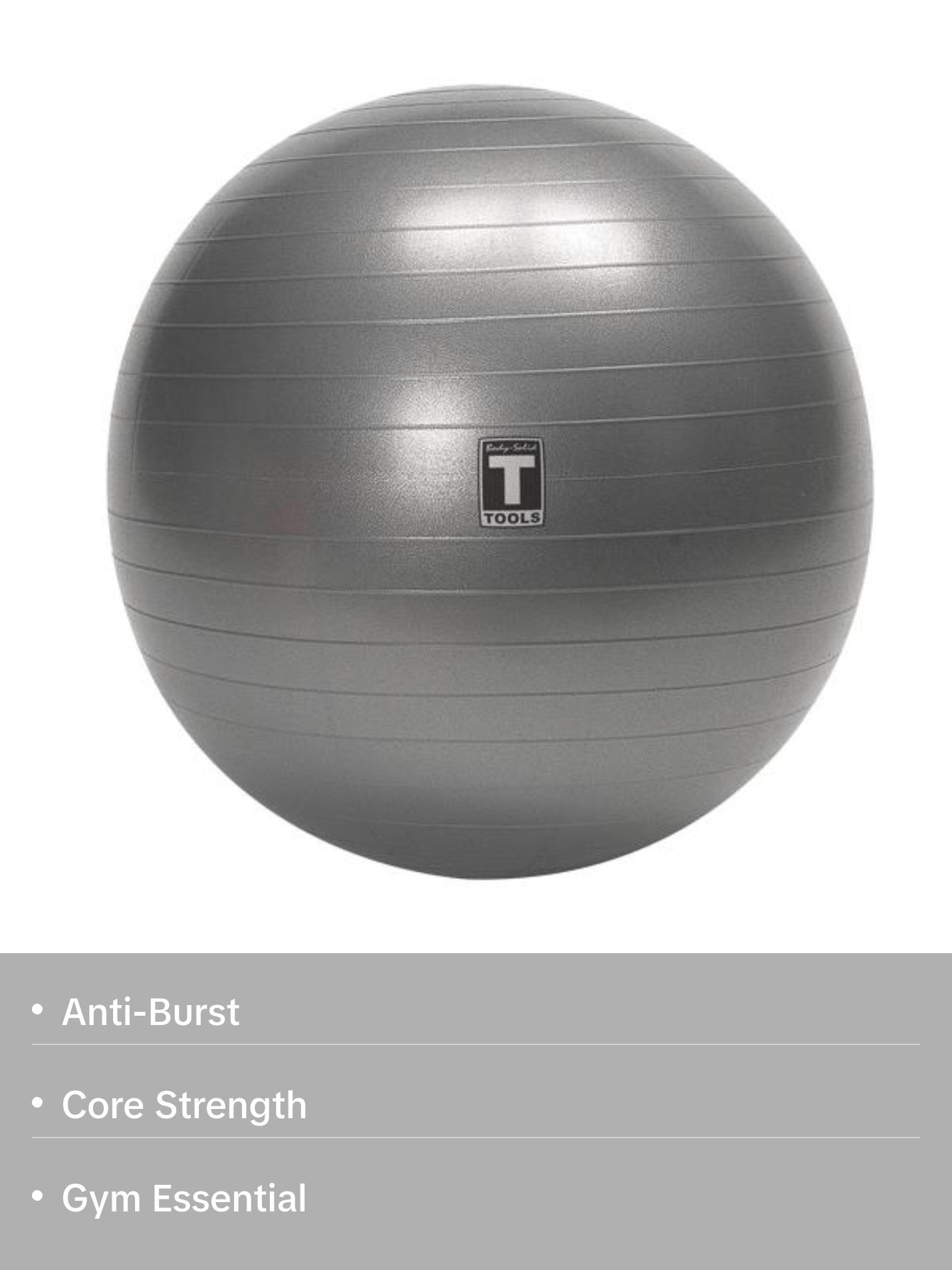 Body-Solid Tools Stability Ball 55cm Grey 55CM