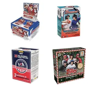 1x 2026 Bowman Blaster; 1x 2024 Stars & Stripes Blaster; 1x 2025 Holiday Mega; 1x 2023 Topps Update Series U