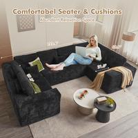 Black Plush Corduroy