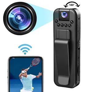 Mini Wearable Body Camera | 1080P Sports Action Camera with WiFi, 180° Rotatable Wide Angle Lens & Infrared Night Vision | DV Camcorder for Outdoor Sports & Vlogging