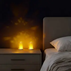 E27 LED Crystal Light Bulb, 16 RGB Colors, Detachable E27 Base, USB Charging, Remote Control, Magnetic, Bedside Ambiance Lamp, Led Night Light