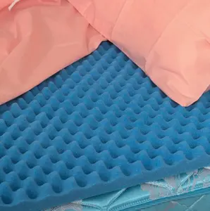 Mabis 552-7940-0000 Hospital Foam Convoluted Bed Pad, 33x72x4 in, Breathable, Meets Cal #117 Requirements