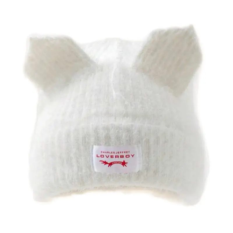 l*l様 CHARLESJEFFREYLOVERBOYChunkyRabbitB Charles Jeffrey Loverboy Rabbit Beanie | Purple | FARFETCH