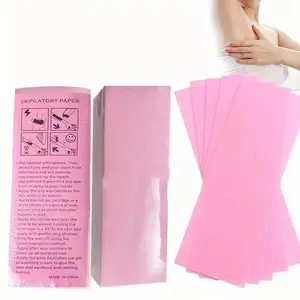 200/100 Pieces Disposable Special Non-Woven Hair Removal Paper, Honey Wax Depilation Paper for Permanent Hair Removal, Smooth Texture Waxing Paper Rolls