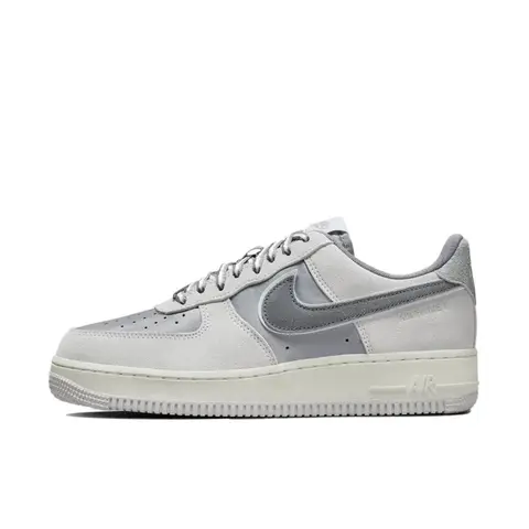 Women’s Nike Air Force 1 Low Athletic Club Grey Low Top Casual Sneakers - Leather Upper, Classic Silhouette, Cushioned Midsole, Durable Rubber Outsole, Round Toe, Closed Design, All Seasons, True To Size, Sports Shoes, Walking, Solid
