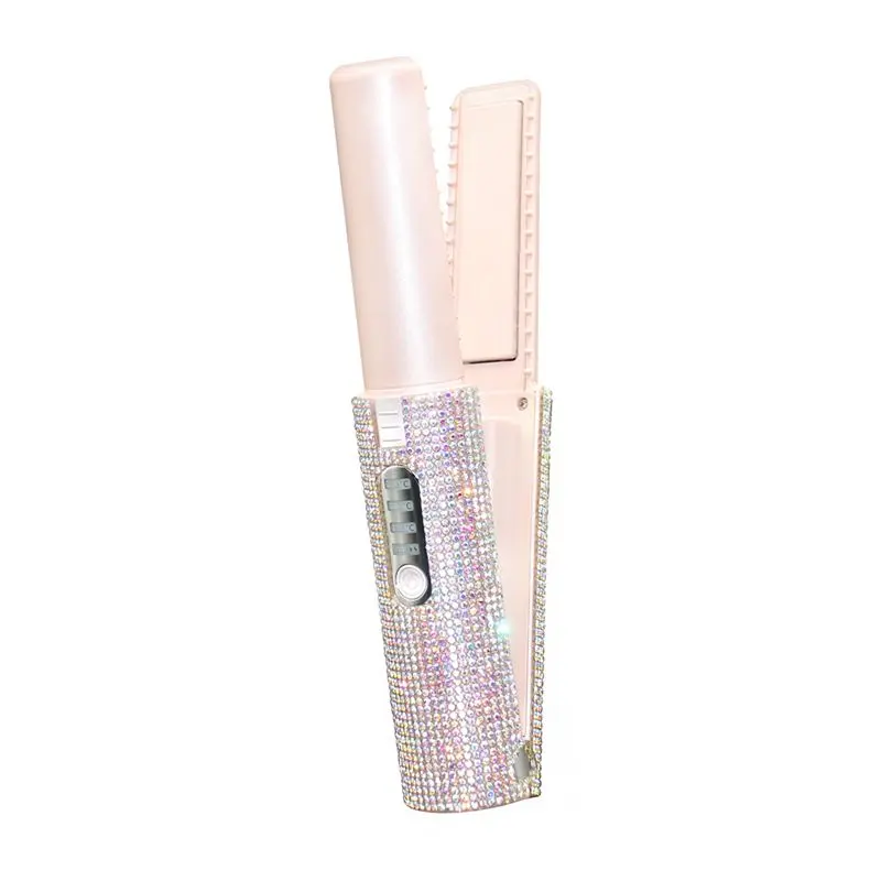 2-In-1 Cordless Electric USB Heated Straightening Brush, Hair Styling Tools for Automotive & Motorcycle Exterior Decoration