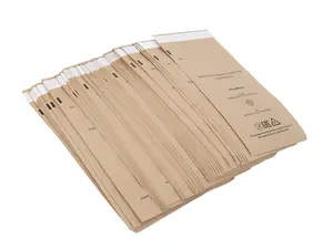 BAGDINI Essential 100Pcs Self-Sealing Kraft Paper Sterilizer Pouches 100mm x 200mm for Nail Tools & Supplies Durable Heat-Resistant for Salons & Professionals