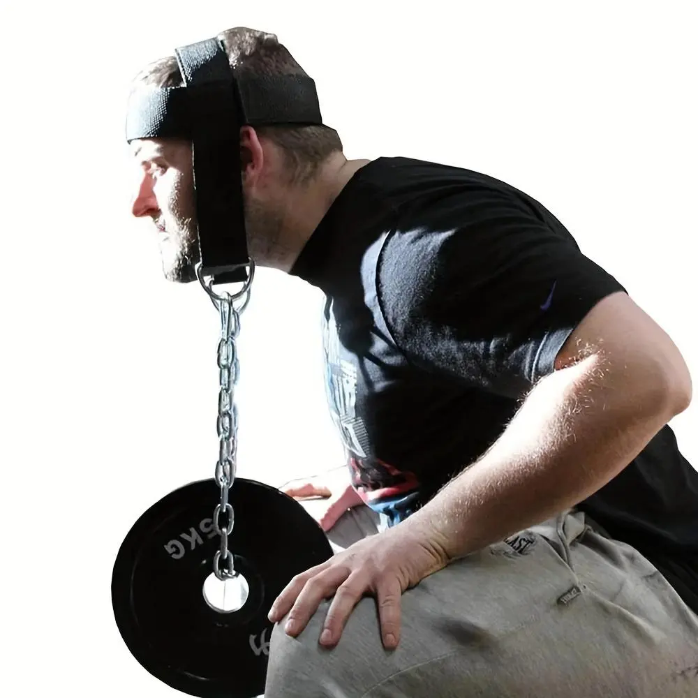 Adjustable Neck Power Training Gym Fitness Weight Bearing Cap, Neck Training Head Harness, Sports Support for Men & Women