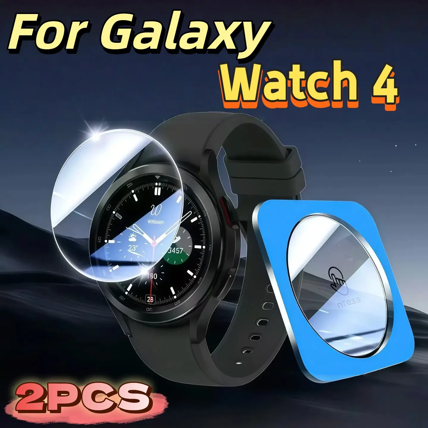Samsung Watch Screen Protector Film, Compatible with Samsung Galaxy Watch 4/5, Durable Scratch-Resistant Design, Easy Installation