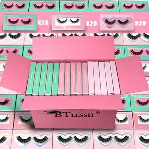 60 Pairs Gift Box False Eyelashes, Eyelash Set, Fluffy Dense Natural Look, 3 Styles & 3 Lengths, Solid Non-Flammable Liquid, No Base Unit Included