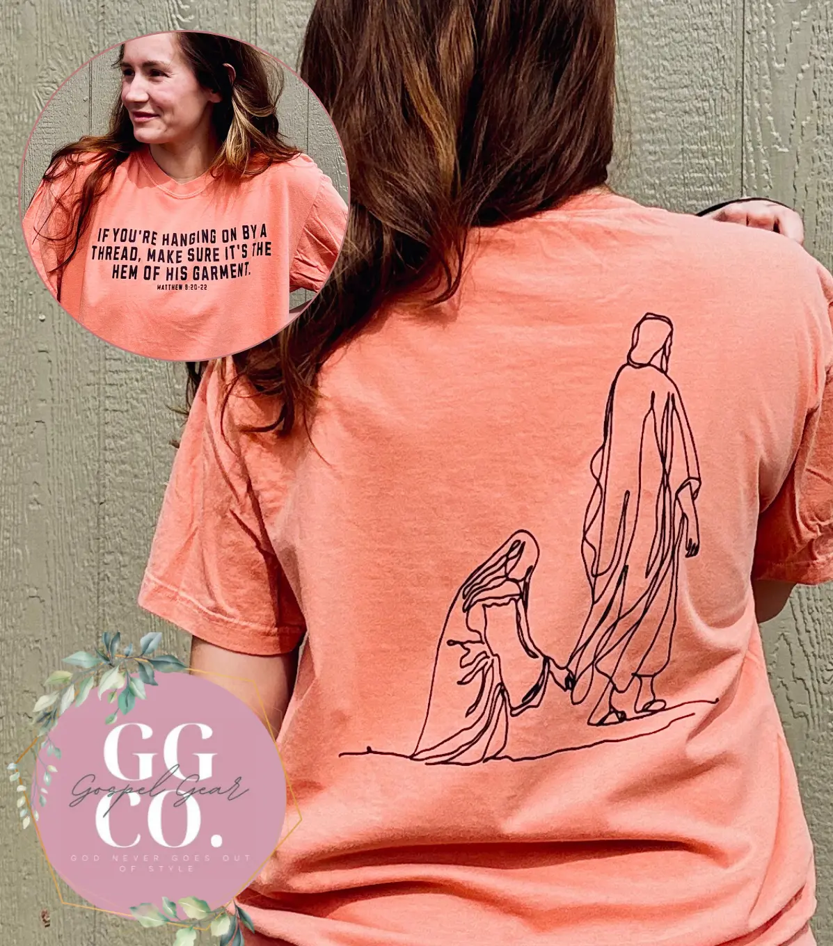 Hang By The Hem Of His Garment Christian Comfort Colors T-Shirt (2-20)