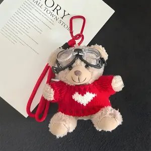 Soft Plush Teddy Keychain for Bag Decor Kawaii Bear Charm Valentine's Day & Christmas Gift Idea Adorable & Versatile