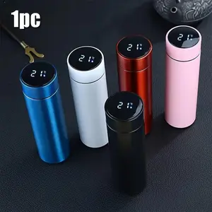 LED Temperature Display Insulated Water Bottle, 24H Heat & Cold Retention SUS 304 Stainless Steel Vacuum Flask with Tea Infuser, Leak-Proof Smart Insulated Bottle for Office, Home, Travel & Outdoor – 5 Colors Available