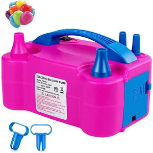 Portable 110V 600W Dual Nozzle Electric Balloon Pump Inflator for Party Christmas Birthday Decoration Rose