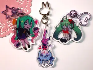Vocaloid Hatsune Miku Acrylic Keychain | Monitoring | Rotten Girl | Rabbit Hole